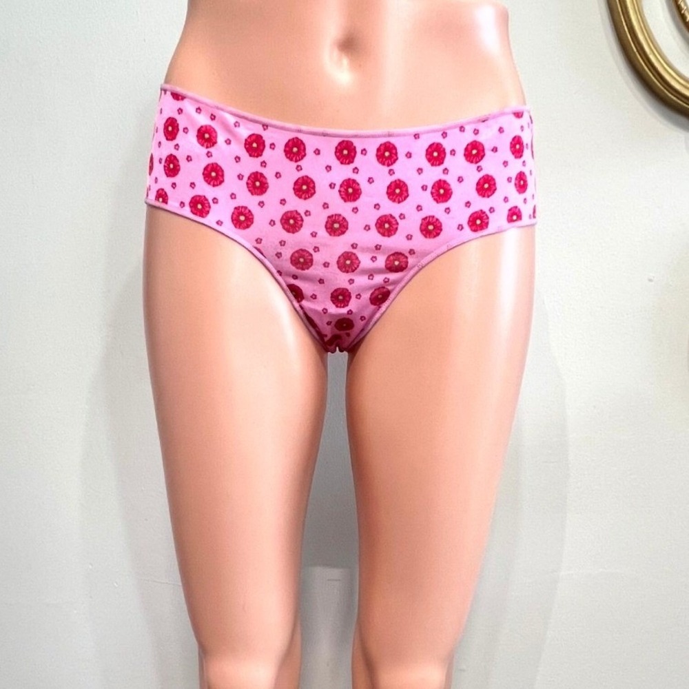 Victoria's Secret Vintage Pink Floral Hipster Panties L